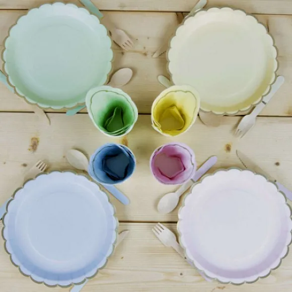 Gobelet Festonn S 200 Ml Pastel Assortis X 8 Pi Ces