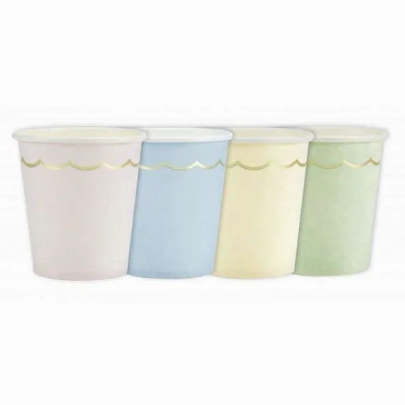 Gobelet Festonn S 200 Ml Pastel Assortis X 8 Pi Ces