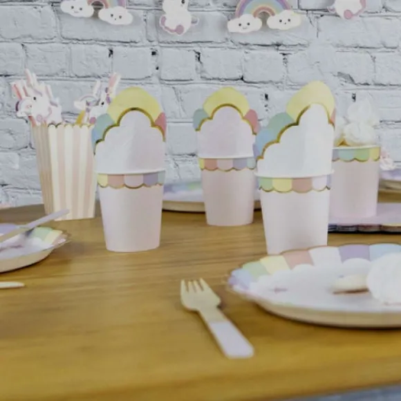 Gobelet Festonn S 200 Ml Rose Pastel X 8 Pi Ces