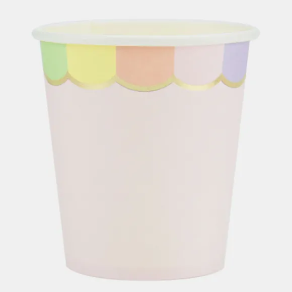 Gobelet Festonn S 200 Ml Rose Pastel X 8 Pi Ces