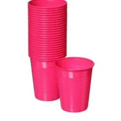 Gobelet Plastique R Utilisable Fuchsia X 30 Pi Ces