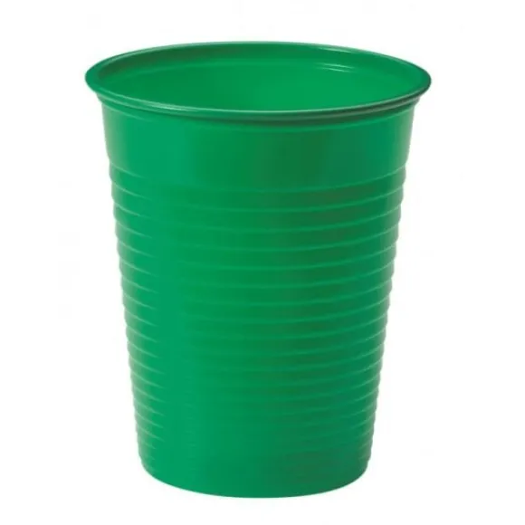 Gobelet Plastique R Utilisable Vert Fonc X 25 Pi Ces