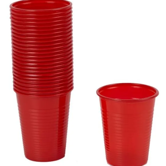 Gobelet Plastique Rouge R Utilisable X 30 Pi Ces