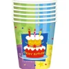 Gobelets 20 Cl Happy Birthday G Teau X6Pcs