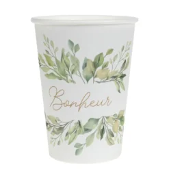 Gobelets En Carton O Bonheur 27Cl X10 Pi Ces