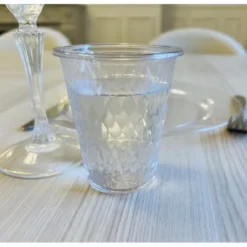 Gobelets Plastique Diamant Transparent R Utilisable X 25 Pi Ces