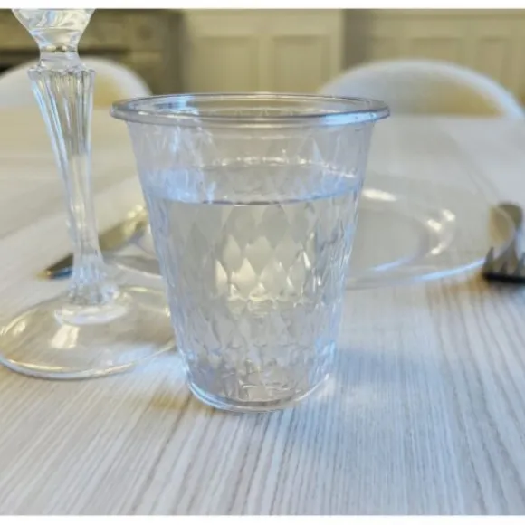 Gobelets Plastique Diamant Transparent R Utilisable X 25 Pi Ces