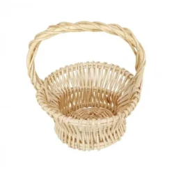 Grand Panier En Osier Naturel Avec Anse