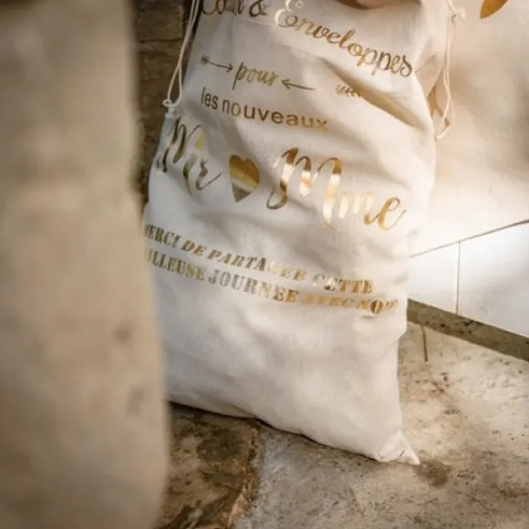 Grand Sac Cadeau G Ant Mr Mme En Lin
