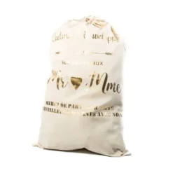 Grand Sac Cadeau G Ant Mr Mme En Lin