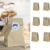 Grand Sac Cadeau Kraft Woodland X 6 Pi Ces