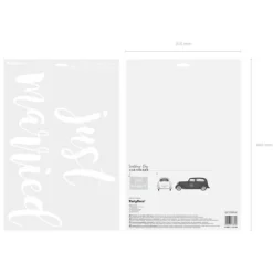 Grand Sticker Mariage Voiture Just Married