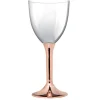 Grand Verre Eau Plastique Rose Gold Chrome X 20