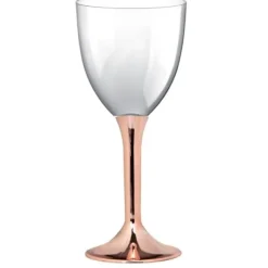 Grand Verre Eau Plastique Rose Gold Chrome X 20