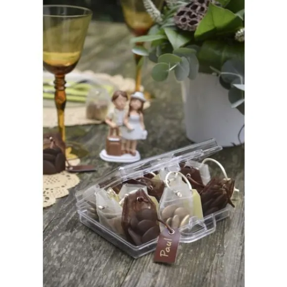 Grande Boite A Dragees Plexi Valise Transparente