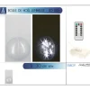 Grande Boule De Noel Lumineuse Blanche Avec Telecommande