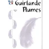 Grande Guirlande De Plume Blanche Verticale