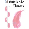 Grande Guirlande De Plume Rose Verticale