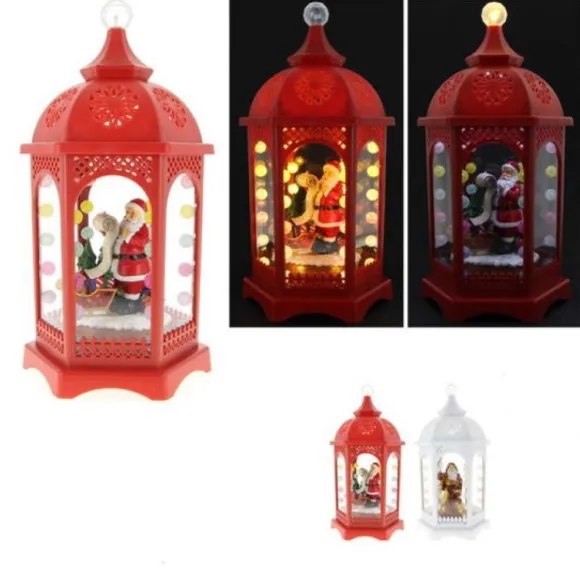 Grande Lanterne De Noel Lumineuse Et Musicale