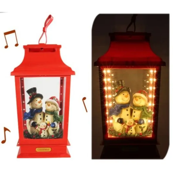 Grande Lanterne Deco De Noel Lumineuse Et Sonore