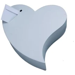 Grande Urne Mariage Coeur Blanc