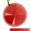 Grosse Boule De Noel En Verre Rouge 15Cm