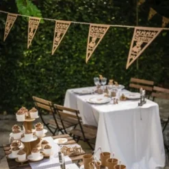 Guirlande Bapt Me Kraft Ourson