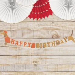 Guirlande D Co Happy Birthday Teckel - 2M