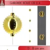 Guirlande De 4 Boules De Noel Or 44 Led Blanc Chaud