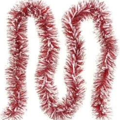 Guirlande De Noel Bicolore Rouge Et Blanc