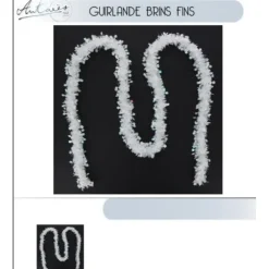 Guirlande De Noel Blanche Etoile 2Mx9Cm