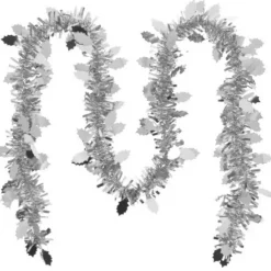 Guirlande De Noel Feuille De Houx Argent