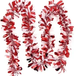Guirlande De Noel Goutte D'Eau Rouge Et Blanc