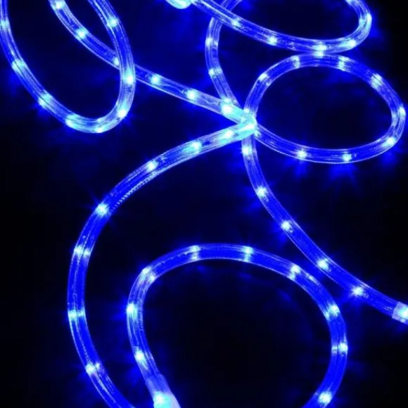 Guirlande De Noel Led En Tube Lumineux Bleu 6 M Tres