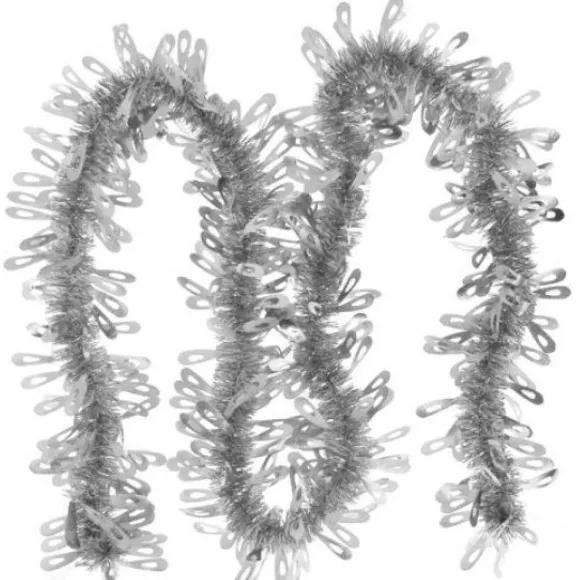 Guirlande De Noel Oeillets Argent