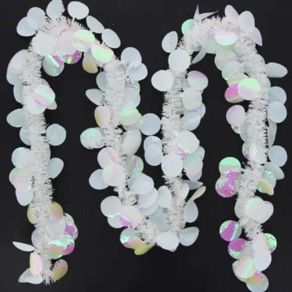 Guirlande De Noel Pas Cher Pastille Ronde Blanc