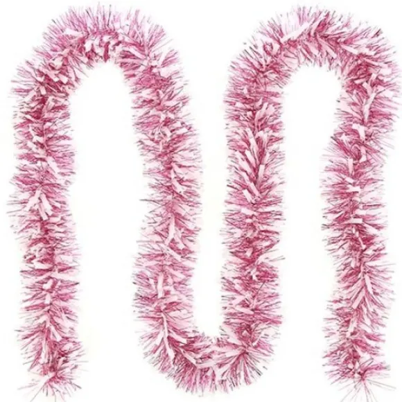 Guirlande De Noel Scintillante Rose