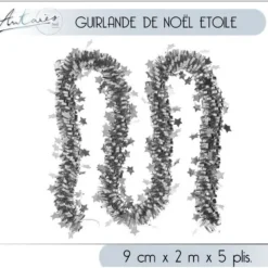 Guirlande De Noel Toile Argent