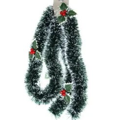 Guirlande De Noel Verte Enneig E Avec Baies