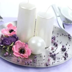 Guirlande De Perle Decorative Bleu Marine