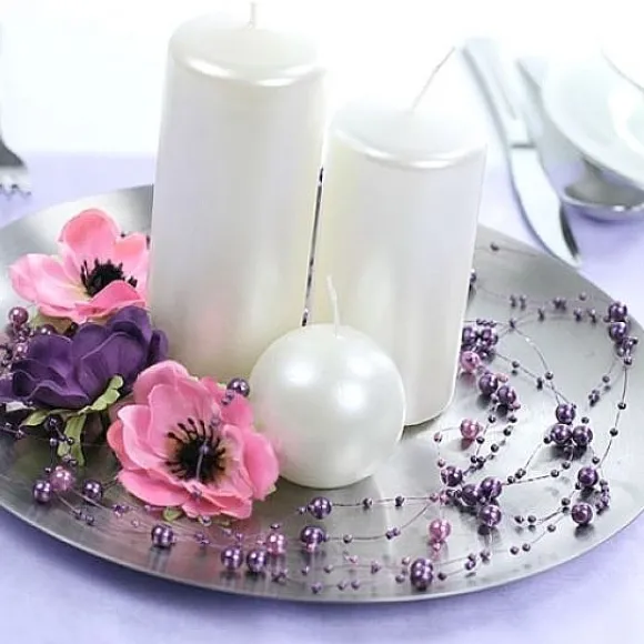 Guirlande De Perle Decorative Bleu Marine