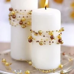 Guirlande De Perle Decorative Bleu Marine