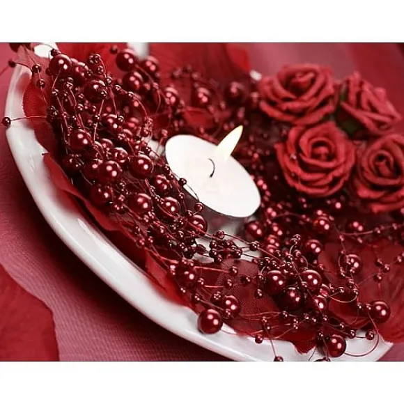 Guirlande De Perle Decorative Bleu Marine