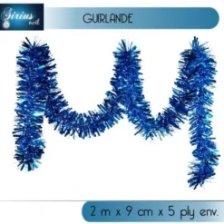 Guirlande De Sapin De Noel Bleu 2M X 9Cm