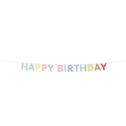 Guirlande Deco Happy Birthday Multicolore 2.5M