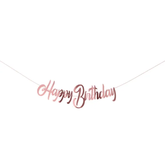 Guirlande Deco Happy Birthday Rose Gold 2.5M