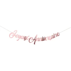 Guirlande Deco Joyeux Anniversaire Rose Gold 2.5M