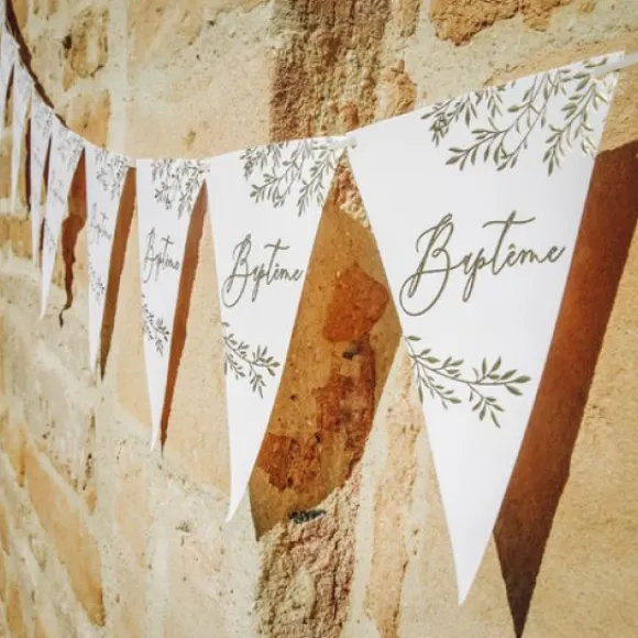 Guirlande Decoration Bapt Me Or