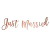 Guirlande Decoration Just Married Rose Gold