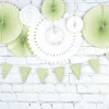 Guirlande Fanions Festonn E Vert Pastel 3M